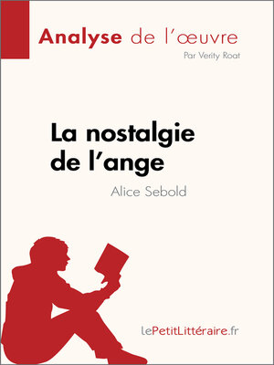 cover image of La nostalgie de l'ange de Alice Sebold (Analyse de l'œuvre)